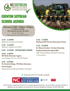 Edenton Soybean School Agenda